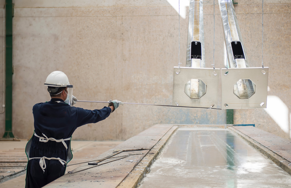 corrosion protection worker galvanising equipment