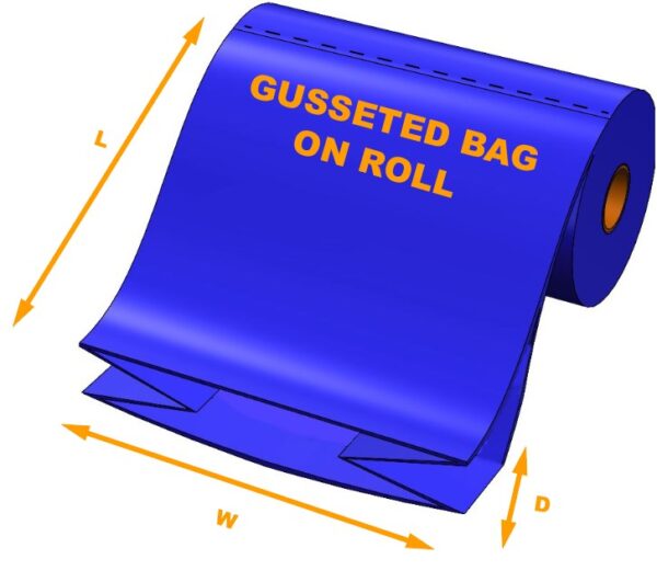 Gusset bag on toll site